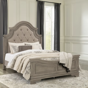Gray Panel Bed